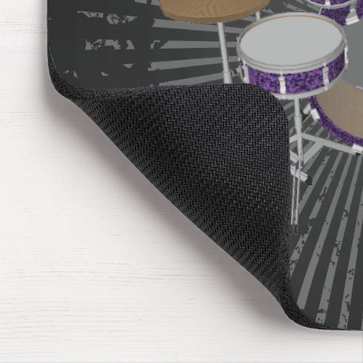 Jazz Drum Set - Custom Violet Drums - Mousepad (Ecke)