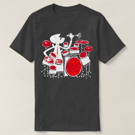 Jazz Drummer T-Shirt (Design vorne)