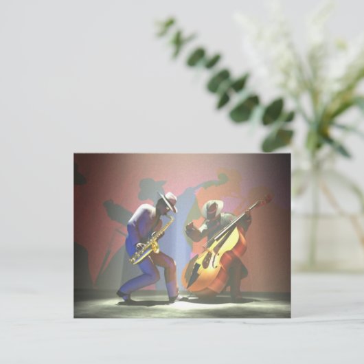 Jazz Duel Postkarte (Stehend Vorderseite)