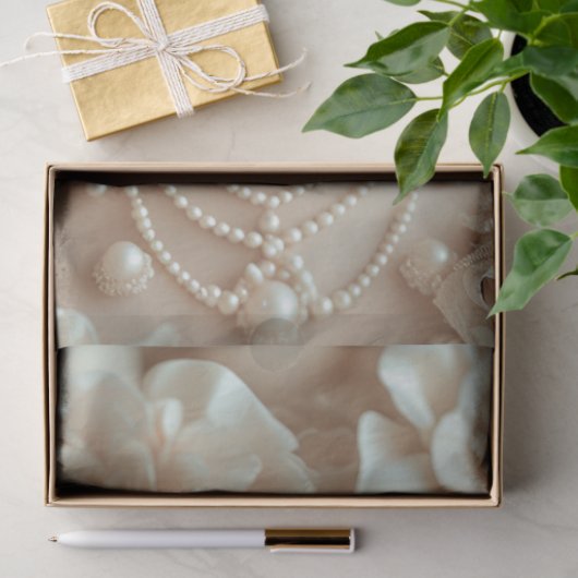 Jazz Era Lady mit Blumenschmuck Seidenpapier (Geschenk)