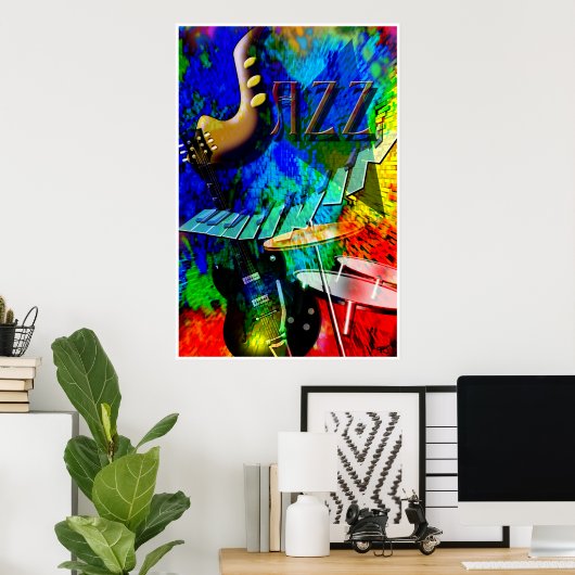 Jazz Explosionspopster Poster (Heimbüro)