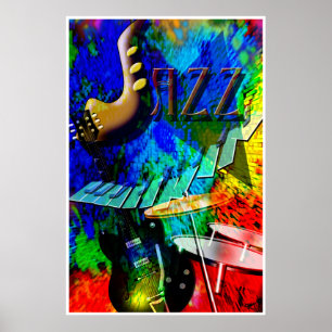 Jazz Explosionspopster Poster