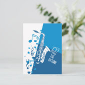 Jazz Feel der Rythm Postkarte (Stehend Vorderseite)