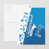Jazz Feel der Rythm Postkarte (Vorne/Hinten)