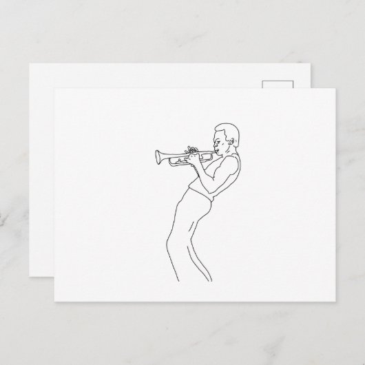 Jazz Feiertagspostkarte (Vorne/Hinten)