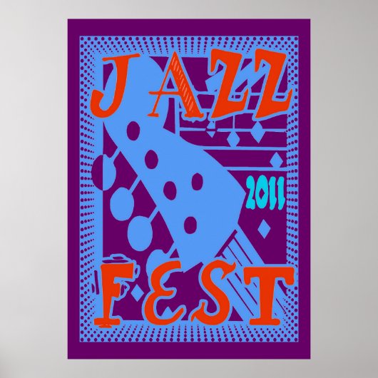Jazz Fest 2011 Gitarre Poster (Vorne)
