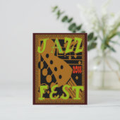Jazz Fest 2011 Gitarre Postkarte (Stehend Vorderseite)