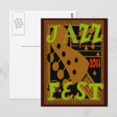 Jazz Fest 2011 Gitarre Postkarte (Vorne/Hinten)
