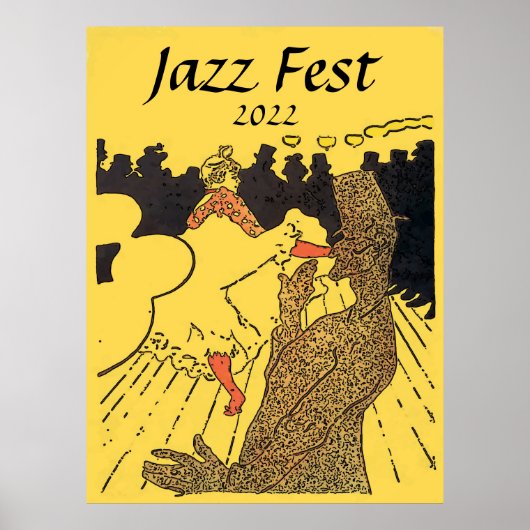 Jazz Fest 2022, Text hinzufügen Poster (Vorne)