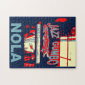 Jazz Fest Abstrakt Gator Musical Instrastraints Puzzle (Horizontal)