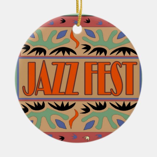 Jazz Fest Abstrakt Keramikornament (Vorne)