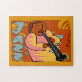 Jazz Fest Abstrakt Oboe Player Puzzle (Horizontal)