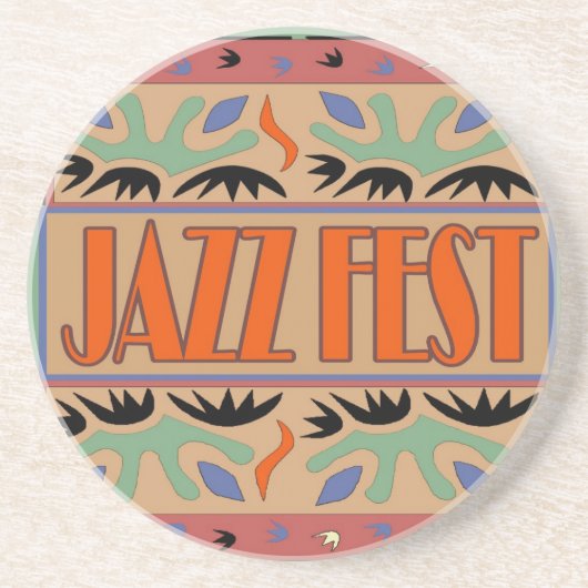 Jazz Fest Abstrakt Sandstein Untersetzer (Vorne)