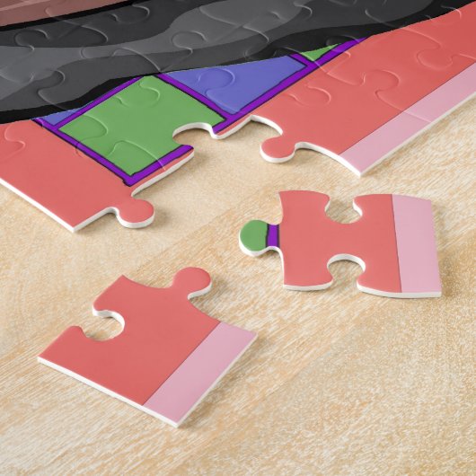 Jazz Fest Abstrakt Singer Puzzle (Seite)