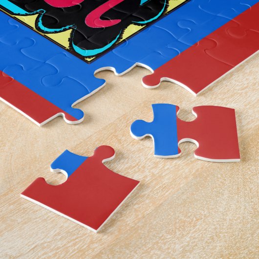 Jazz Fest Abstrakte Musikinstrumente Puzzle (Seite)