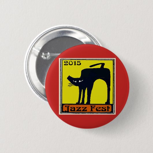 Jazz fest Black Cat 2015 Button (Vorne & Hinten)