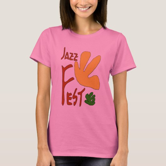 Jazz Fest Blätter T-Shirt (Vorderseite)