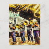 Jazz Fest Block Party Postkarte (Vorderseite)