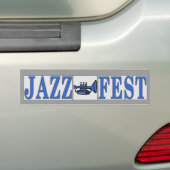 Jazz Fest Blue Horn & Briefe Autoaufkleber (Auf Auto)