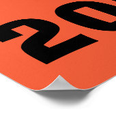 Jazz Fest Chat Noir, Red Poster (Ecke)