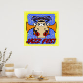 Jazz Fest Cubism Gesicht und Horn Poster (Küche)