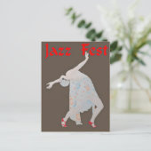Jazz Fest Dancer 3 Postkarte (Stehend Vorderseite)