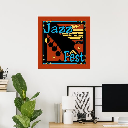 Jazz Fest Guitar 2012 Poster (Heimbüro)
