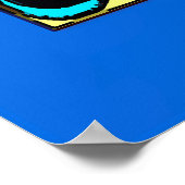 Jazz Fest Guitar in Blue 2020 Poster (Ecke)