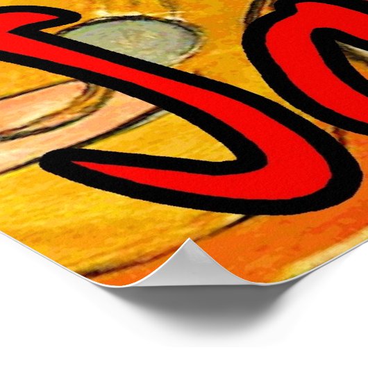 Jazz Fest Guitars 2 Poster (Ecke)