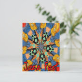 Jazz Fest Guitars 2 Postkarte (Stehend Vorderseite)