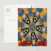 Jazz Fest Guitars 2 Postkarte (Vorne/Hinten)