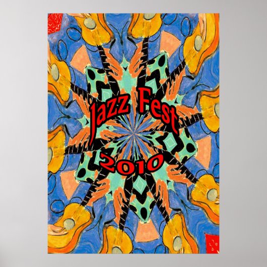 Jazz Fest Guitars Poster (Vorne)