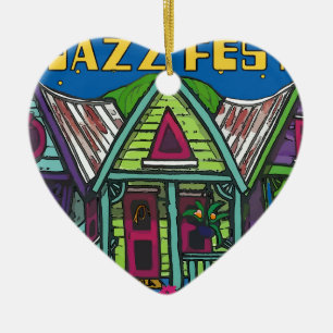 Jazz Fest Haus Keramikornament
