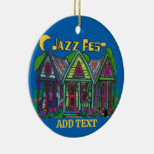 Jazz Fest Houses Keramik Ornament (Rechts)