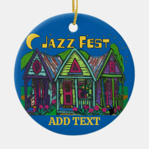 Jazz Fest Houses Keramik Ornament