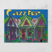 Jazz Fest Houses Postkarte (Vorderseite)