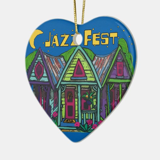Jazz fest Keramik Ornament (Links)