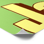 Jazz Fest Lady mit Horn Poster (Ecke)