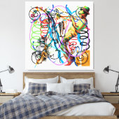 Jazz Fest Leinwanddruck (Insitu (Schlafzimmer))