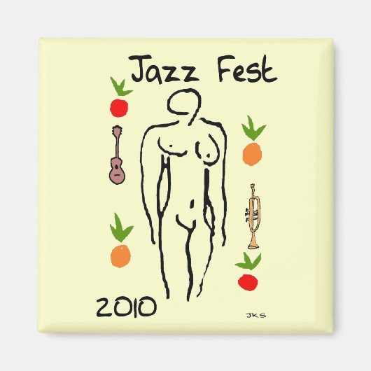 Jazz Fest Matisse Style Magnet (Vorne)