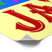 Jazz fest Music Head Poster (Ecke)