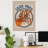 Jazz Fest Music Nightly, add text Poster (Heimbüro)