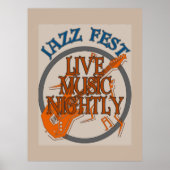 Jazz Fest Music Nightly, add text Poster (Vorne)