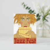 Jazz Fest Pan Postkarte (Stehend Vorderseite)