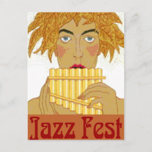 Jazz Fest Pan Postkarte