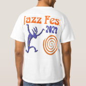 Jazz Fest personalisiert Spiral T-Shirt (Rückseite)