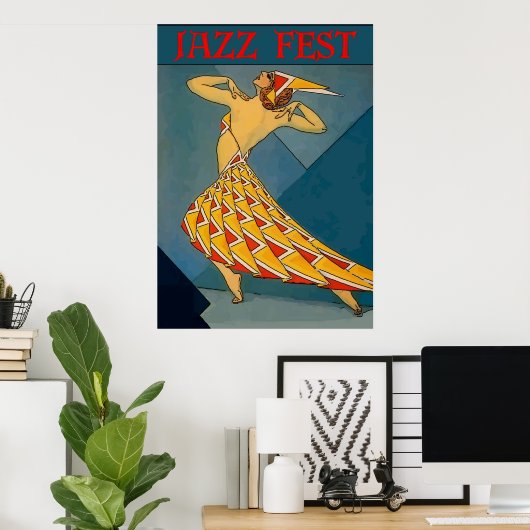 Jazz Fest Poster (Heimbüro)