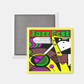Jazz Fest Poster 2010 Magnet (Vorderseite/Rückseite)