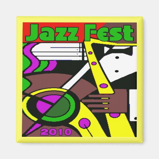 Jazz Fest Poster 2010 Magnet (Vorne)