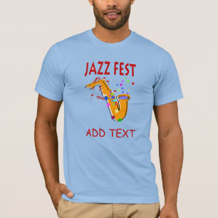 Jazz Fest Sax, Name hinzufügen T-Shirt